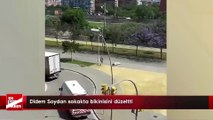 Didem Soydan sokakta bikinisini düzeltti