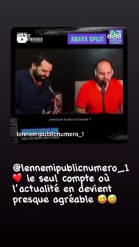 On y voit Yassine Belattar et Thomas Barbazan reprendre Le Banana Split de Lio en détournant les paroles