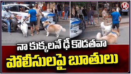 Young Man Slams Police Officers For Hitting His Dogs _ V6 News (4)