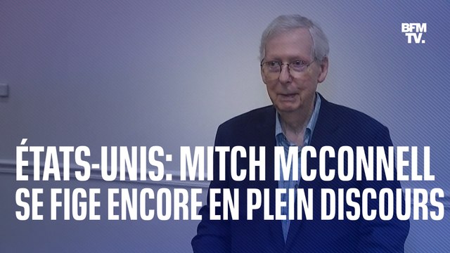 États-Unis: le chef des républicains au Sénat se fige à nouveau en pleine conférence de presse