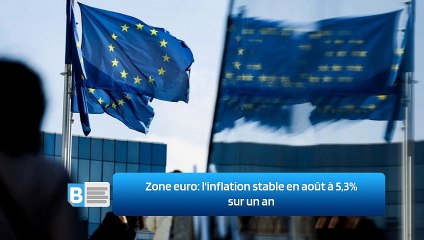 Zone euro: l'inflation stable en août à 5,3% sur un an