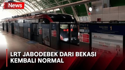 Sempat Alami Gangguan Kemarin, LRT Jabodebek dari Bekasi Kembali Normal