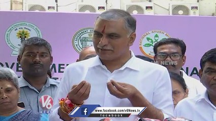 KCR Will Become Hat Trick CM For Telangana, Says Harish Rao _ V6 News (2)
