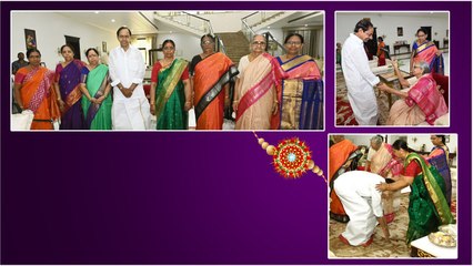 CM KCR కు రాఖీ కట్టిన కేసిఆర్ సోదరీమణులు... సీఎం కేసిఆర్ ఇంట రాఖీ పండుగ వేడుకలు...