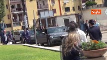 Meloni a Caivano, l'arrivo del Presidente del Consiglio all'istituto superiore Francesco Morano