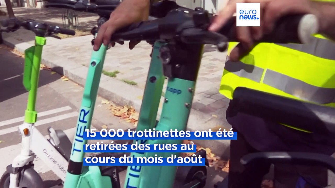 Paris dit "Bye Bye" aux trottinettes électriques en libre-service
