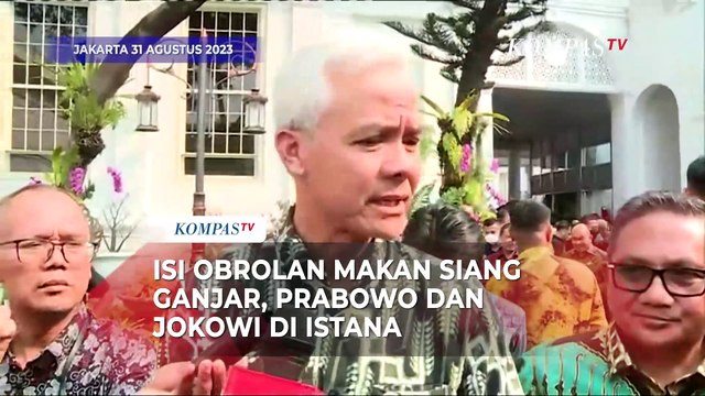 Ganjar Beberkan Isi Obrolan Makan Siang Bareng Presiden Jokowi dan Prabowo Saat di Pekalongan