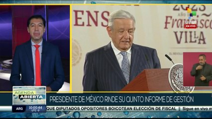 Presidente de México rinde su quinto informe de gestión