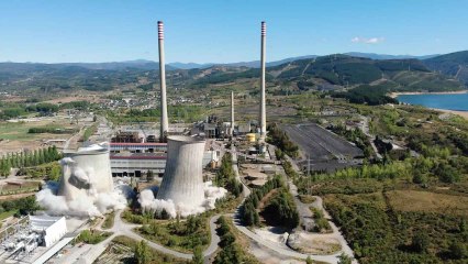 Voladura de la central térmica de Compostilla (León) de Endesa