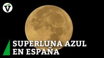 Así se ha visto durante la noche del 30 de agosto la Superluna azul desde Mallorca