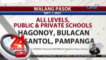 Ilang lugar sa bansa, nagsuspinde na ng pasok bukas (Sept. 1, 2023) dahil sa masamang panahon | 24 Oras