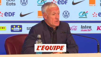 Tải video: Deschamps : «Je connais bien Kolo Muani, il est respectueux» - Foot - Bleus