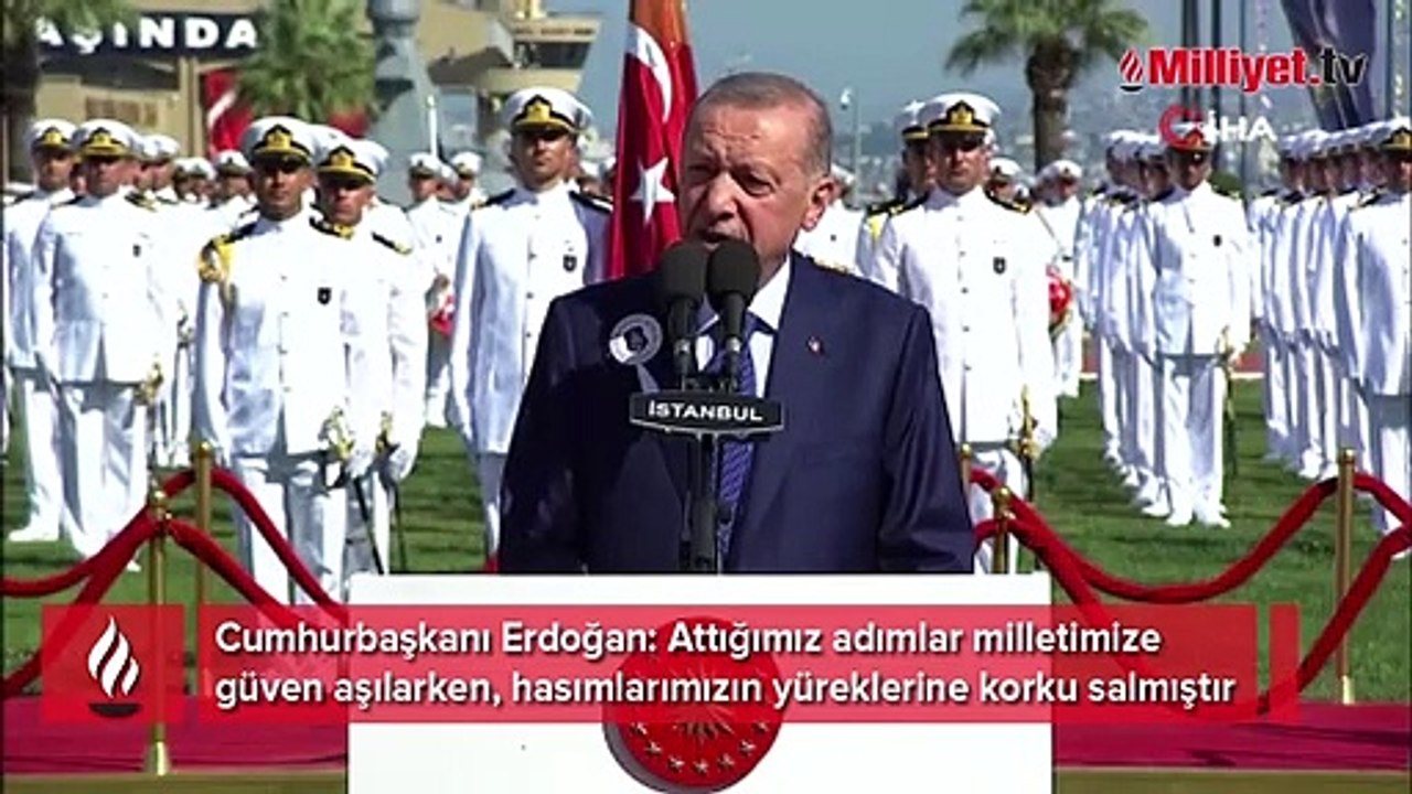 Erdoğan'dan savunma sanayii mesajı: Hasımlarımızın yüreklerine korku salmıştır