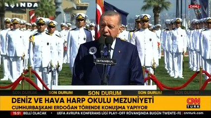 SON DAKİKA: Deniz ve Kara Harp Okulu Mezuniyeti... Erdoğan: Cumhur ile Cumhuriyeti kaynaştırdık...