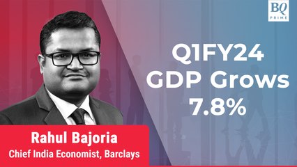India's GDP Grew By 7.8% In Q1FY24