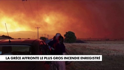 La Grèce affronte le plus gros incendie jamais enregistré