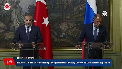 Déclaration sur un « accord sur les céréales » du ministre Fidan et de son homologue russe Lavrov