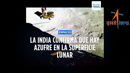 Hay azufre en el sur de la Luna, confirma la Agencia Espacial India