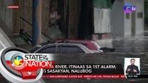 Marikina river, itinaas sa 1st alarm; ilang sasakyan, nalubog | SONA