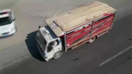 Nurdağı'nda Dron Destekli Kırmızı Işık Denetimi: 25 Araç Ceza Aldı