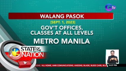 Class suspension (September 1, 2023) | SONA
