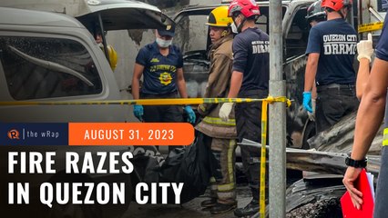 16 dead after fire razes shirt printing shop in Quezon City