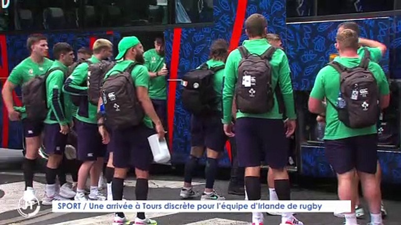 Le Journal - 31/08/2023 - SPORT / Une arrivée à Tours discrète pour l'équipe d'Irlande de rugby