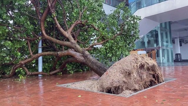 Tufão Saola passa por Hong Kong e causa menos danos que o esperado