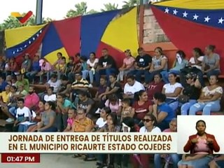 Entregan más de 2 mil títulos de tierra urbana en el  estado Cojedes