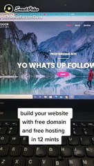 Build your website with free domain and free hosting in 12 mints