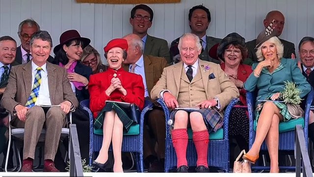 Queen Camilla & Princess Anne dazzle in tartan today for major Scottish event