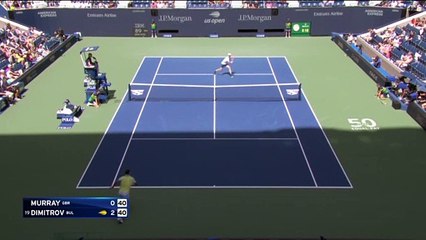 Passing, contre-amortie, volée acrobatique : Dimitrov fait le show !