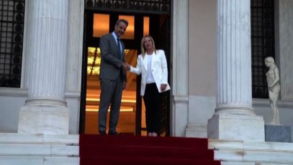 Meloni giunta ad Atene per l'incontro col premier Mitsotakis