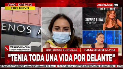 Fernando Piaggio habló sobre Silvina Luna: "Era una persona bella por donde se la mire"