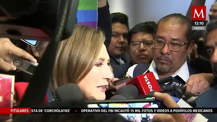 Arropan a Xóchitl Gálvez en plenaria del PRD, responde a AMLO sobre proceso del Frente Amplio