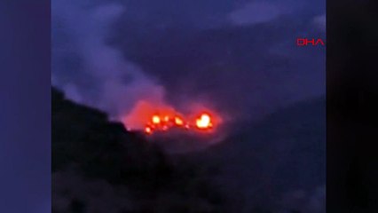 ÇORUM'un Laçin ilçesinde ormanda yangın çıktı