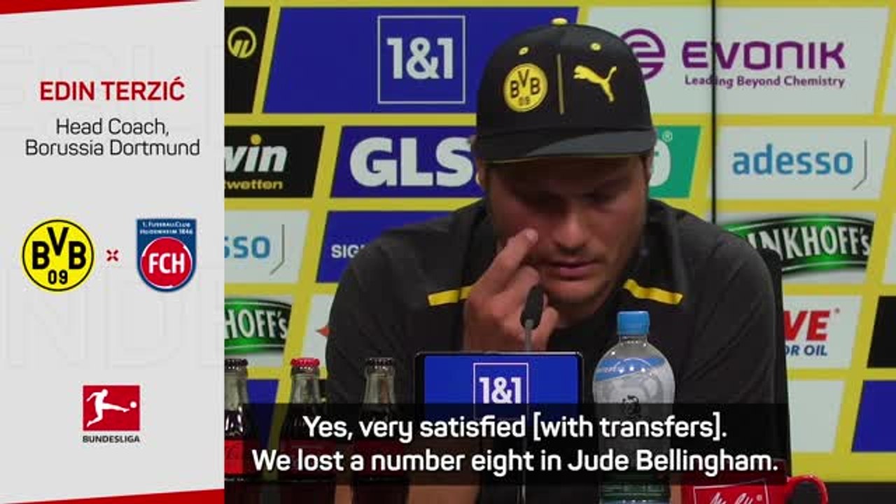 Terzic pleased with Dortmund's Bellingham restructure