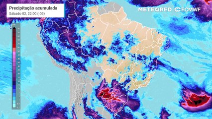 Primeiro fim de semana de setembro com muita chuva no Sul