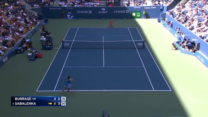 Burrage - Sabalenka - Les temps forts du match - US Open