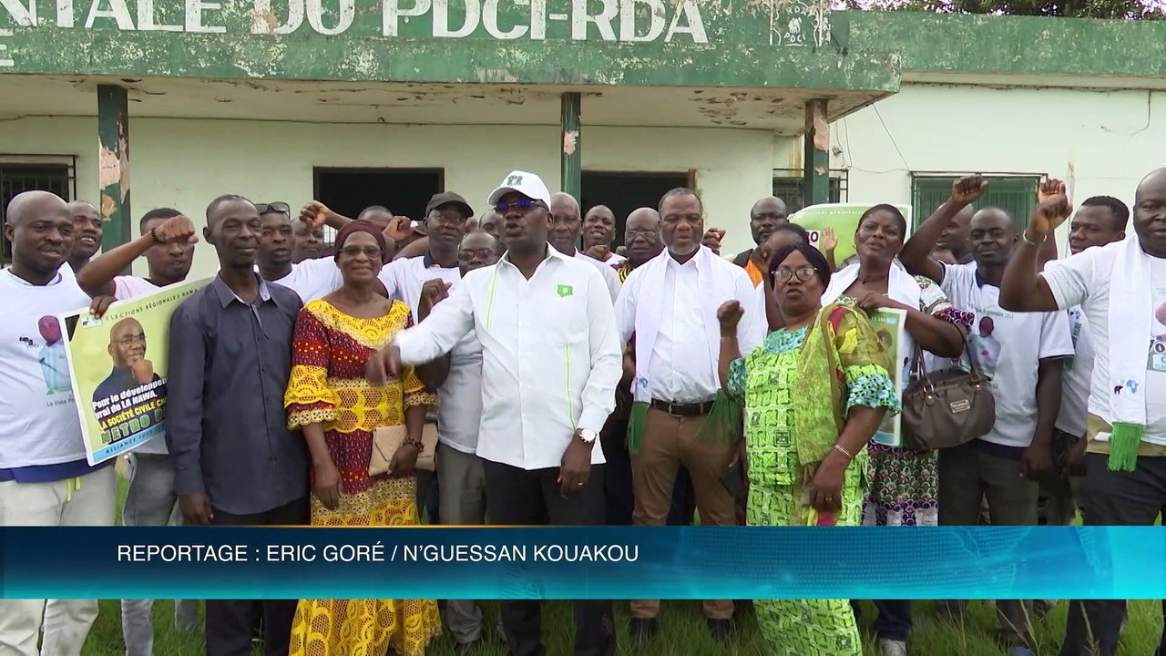 Nétro Réné et Alain Donwahi en campagne pour les régionales dans la Nawa
