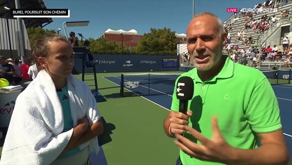 Burel après son succès contre Pliskova : "J'ai essayé d'être super agressive"