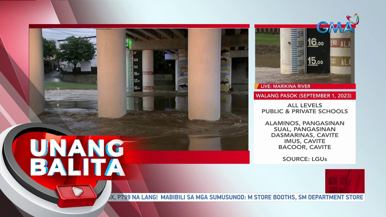 Lalaking naiulat na tumalon sa Marikina River, hinahanap pa rin | UB