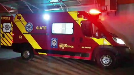 Mulher fica ferida em queda de moto na PR-180