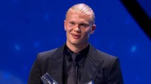 'Pep is a bit scary!' | Erling Haaland on Pep Guardiola as he receives UEFA Player of the Year award
