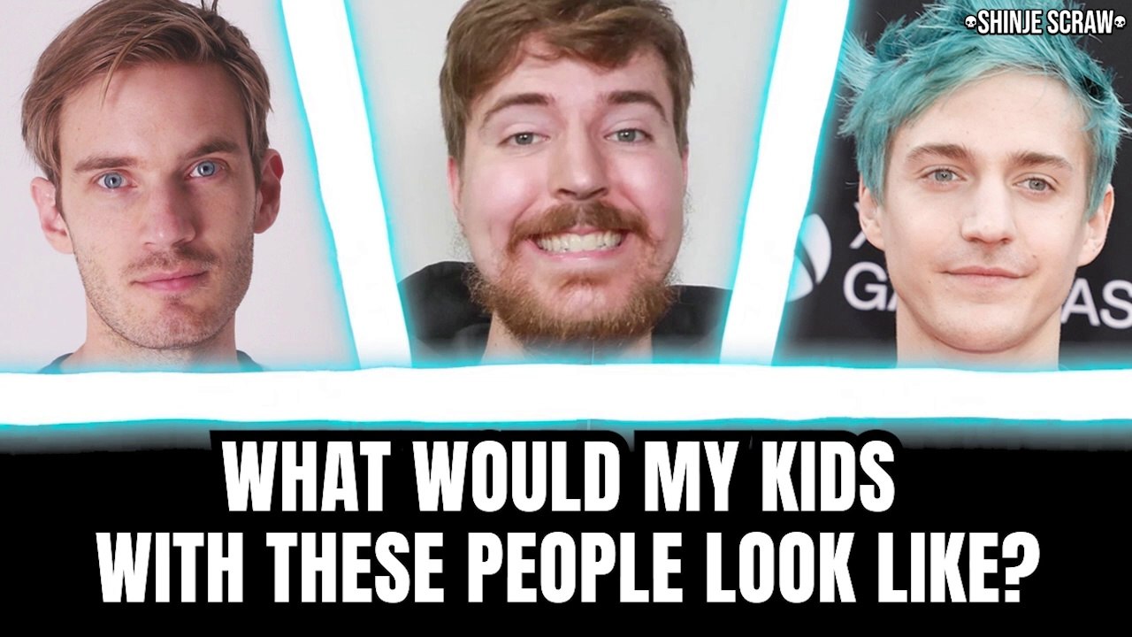 What would my kids look like? | My AI generated kids with MrBeast, Pewdiepie and Tyler Ninja