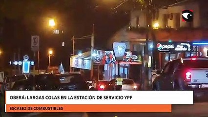 Oberá: largas colas en la estación de servicio YPF