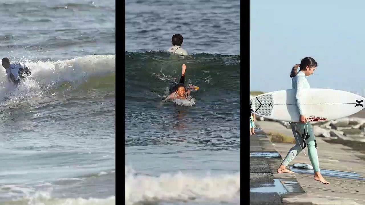 Beautiful Surfer in Japan