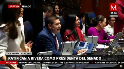 Eligen a Ana Lilia Rivera como nueva presidenta del Senado