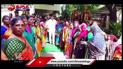 Rakhi Festival 2023 : Leaders Rakhi Celebrations | V6 Teenmaar
