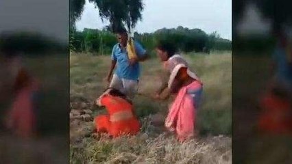 मिर्ज़ापुर: विधवा महिला को जेठ जेठानी को बेरहमी से पीटा, मारपीट का वीडियो हुआ वायरल